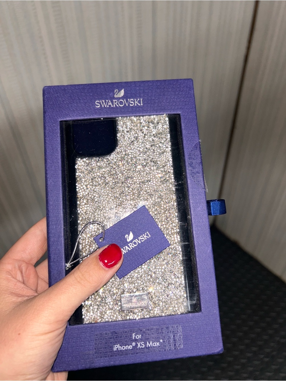 Swarovski Silver Crystal Bling Case for iPhone XS Max